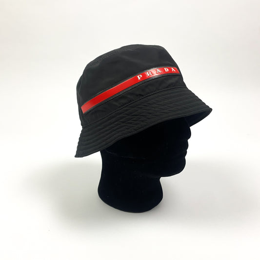 PRADA Linea Rossa Bucket Hat Fischerhut