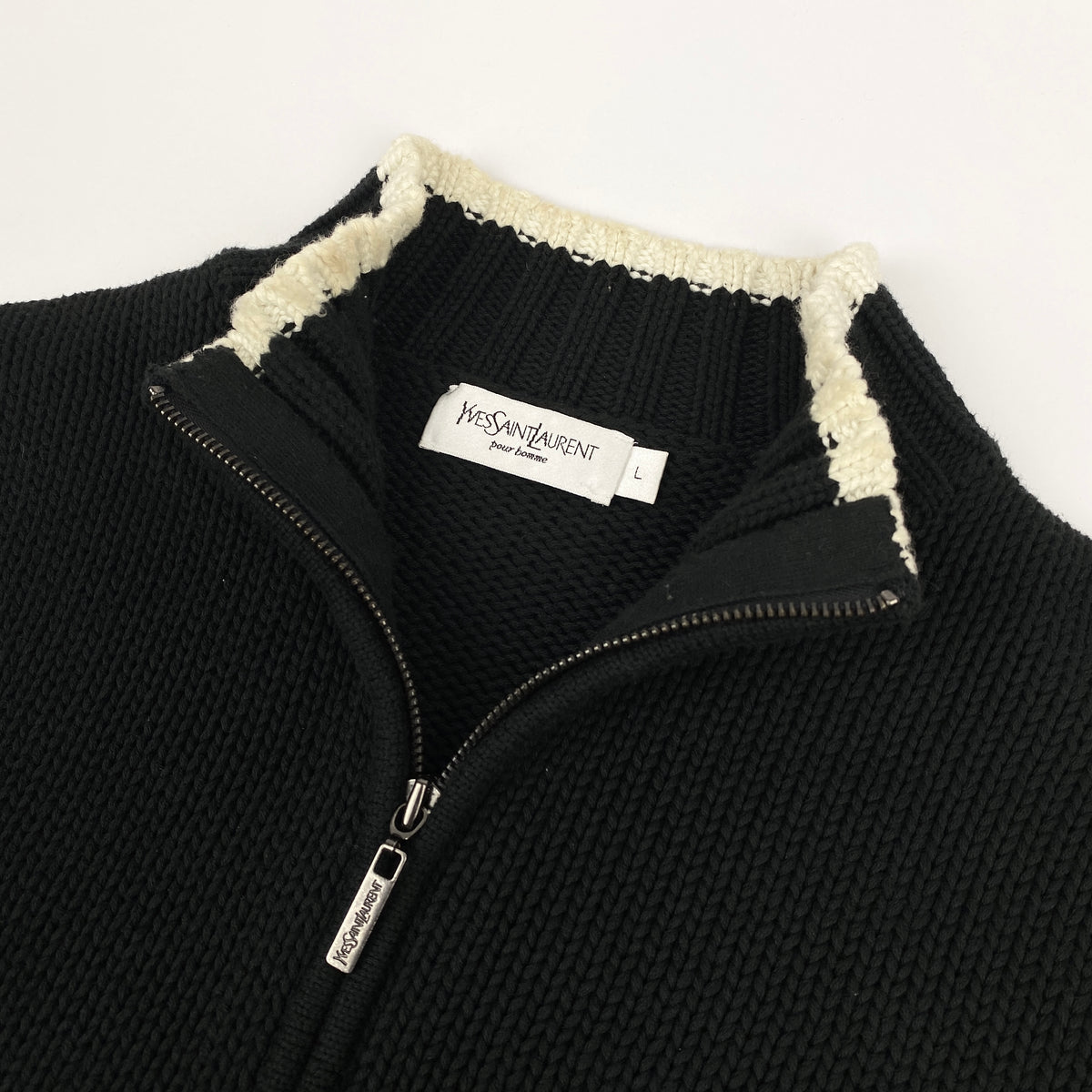 YVES SAINT LAURENT Knit Zip Sweater
