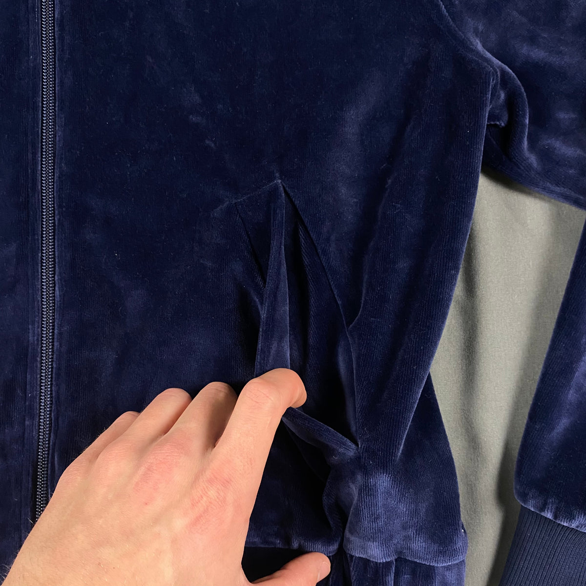 LACOSTE Velour Zip-Hoodie
