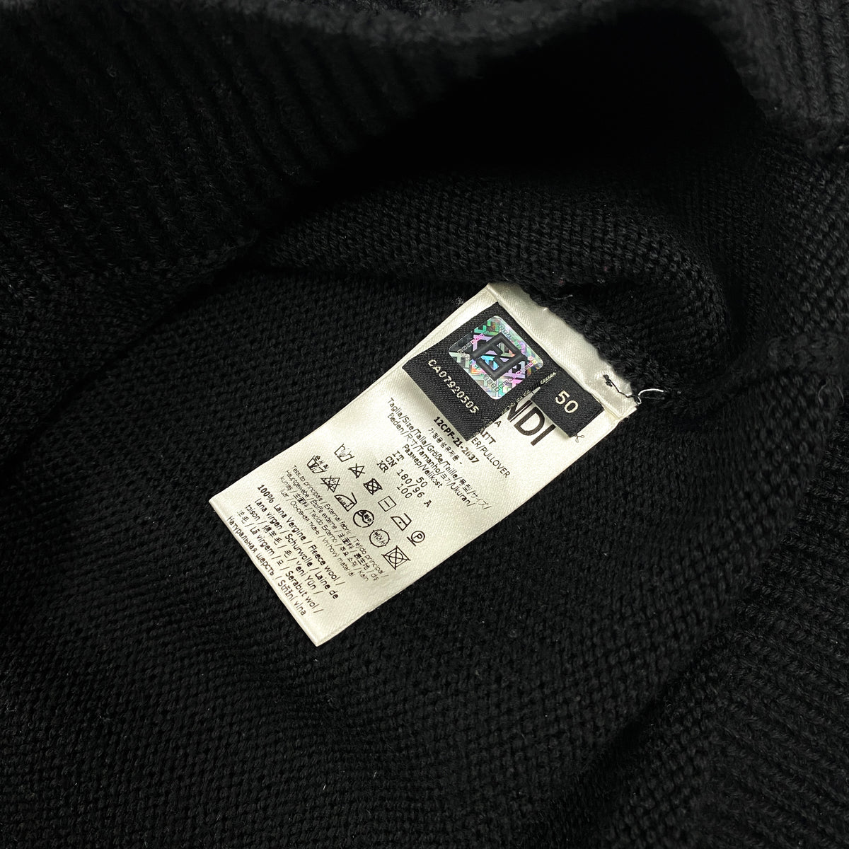 FENDI Fleece Knit Sweater