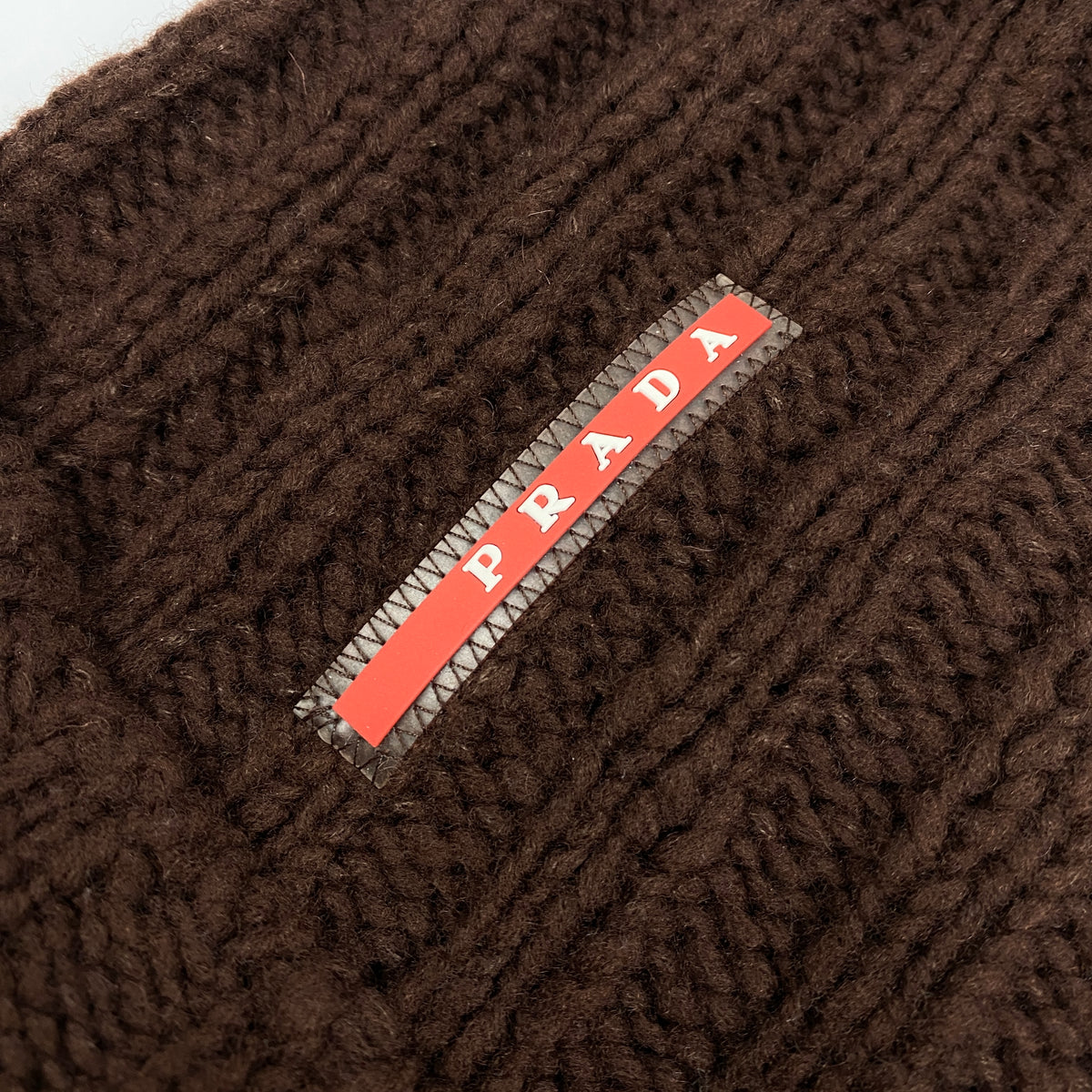 PRADA Wool Knit Beanie Mütze