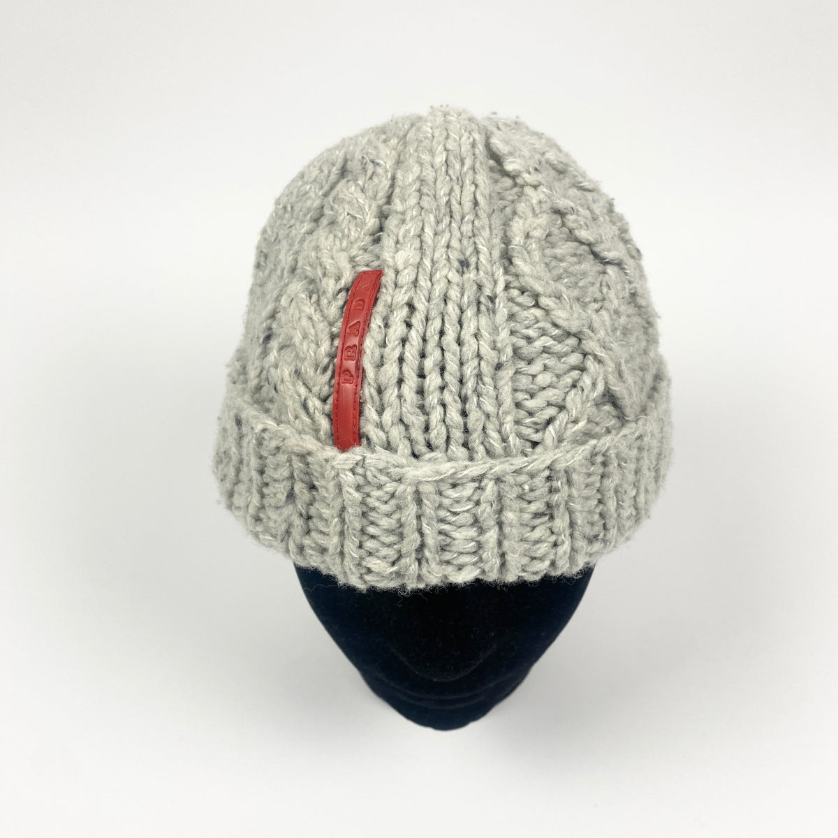 PRADA Wool Knit Beanie Mütze