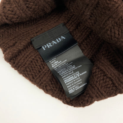 PRADA Wool Knit Beanie Mütze