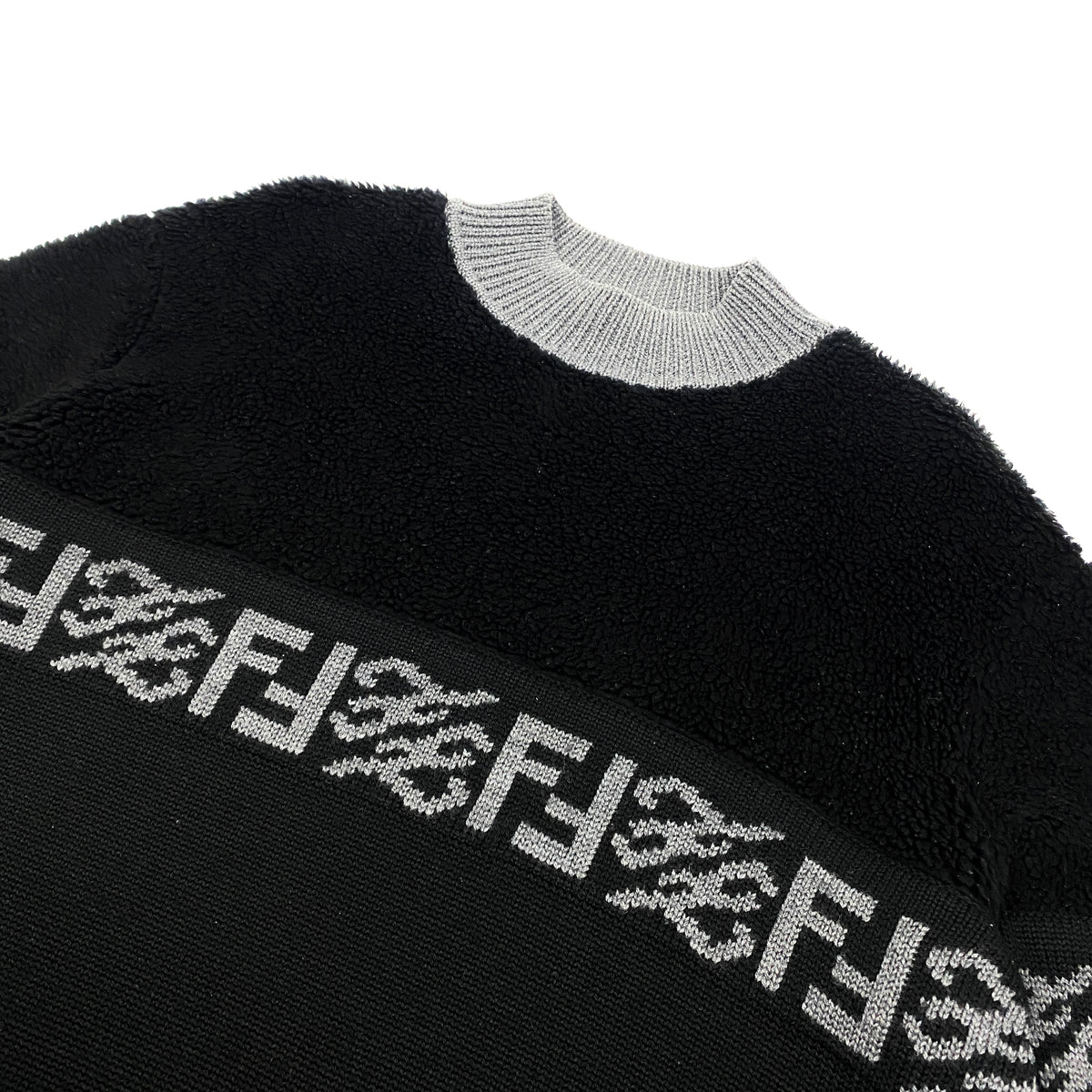 FENDI Fleece Knit Sweater