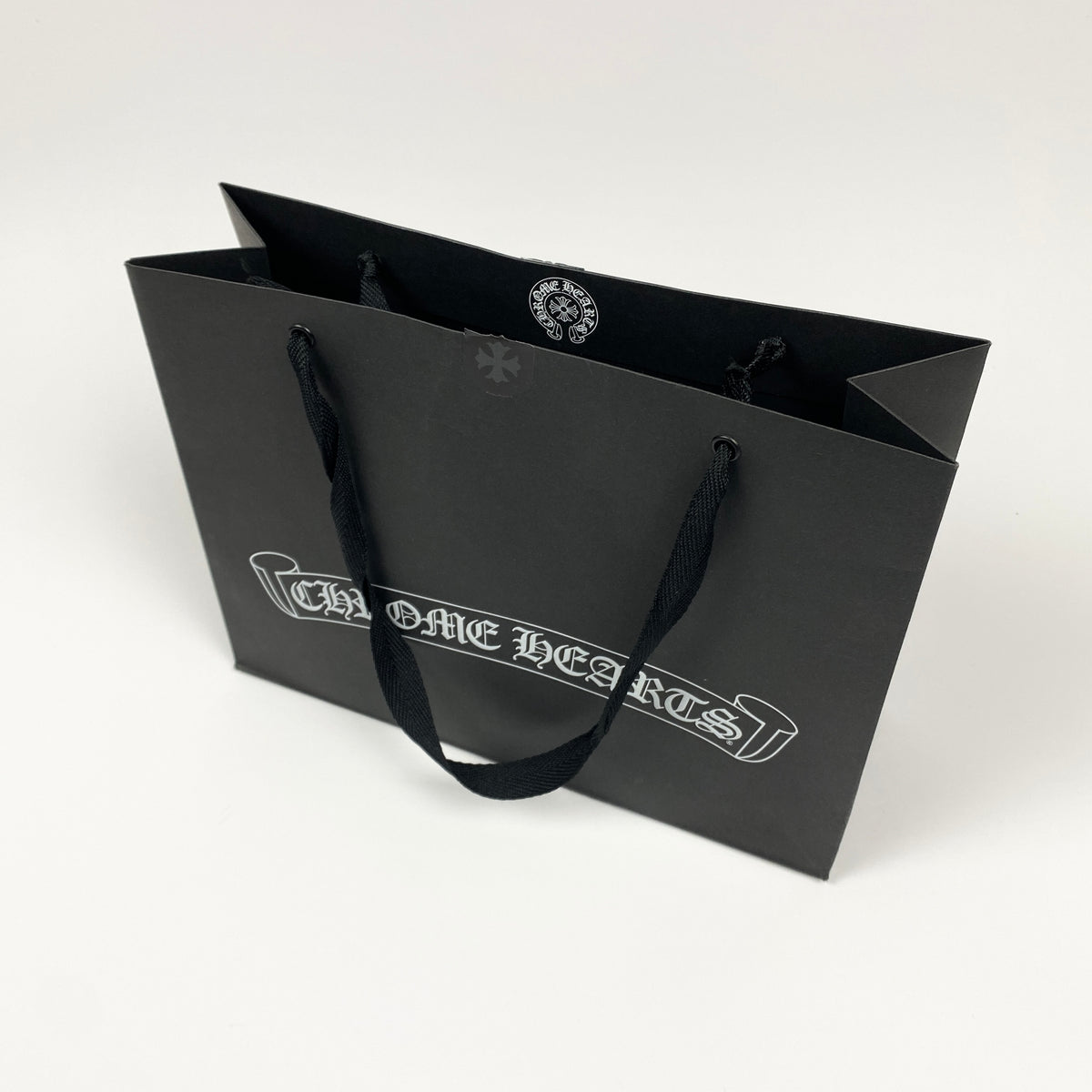 CHROME HEARTS Leather Cross Knit Beanie Mütze