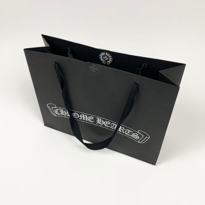 CHROME HEARTS Leather Cross Knit Beanie Mütze