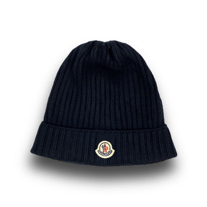 MONCLER Logo Knit Beanie Hat