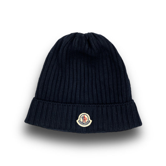 MONCLER Logo Knit Beanie Mütze