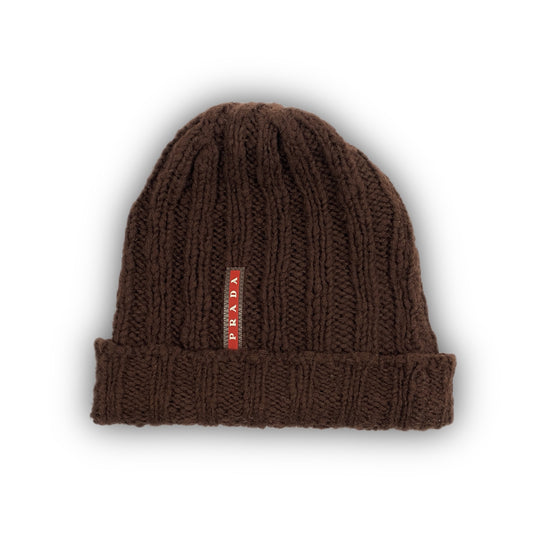 PRADA Wool Knit Beanie Mütze