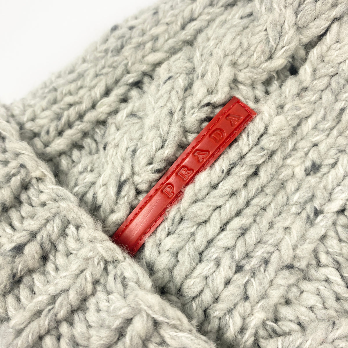 PRADA Wool Knit Beanie Mütze