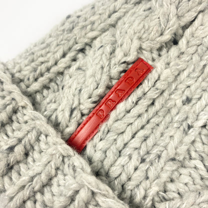 PRADA Wool Knit Beanie Mütze