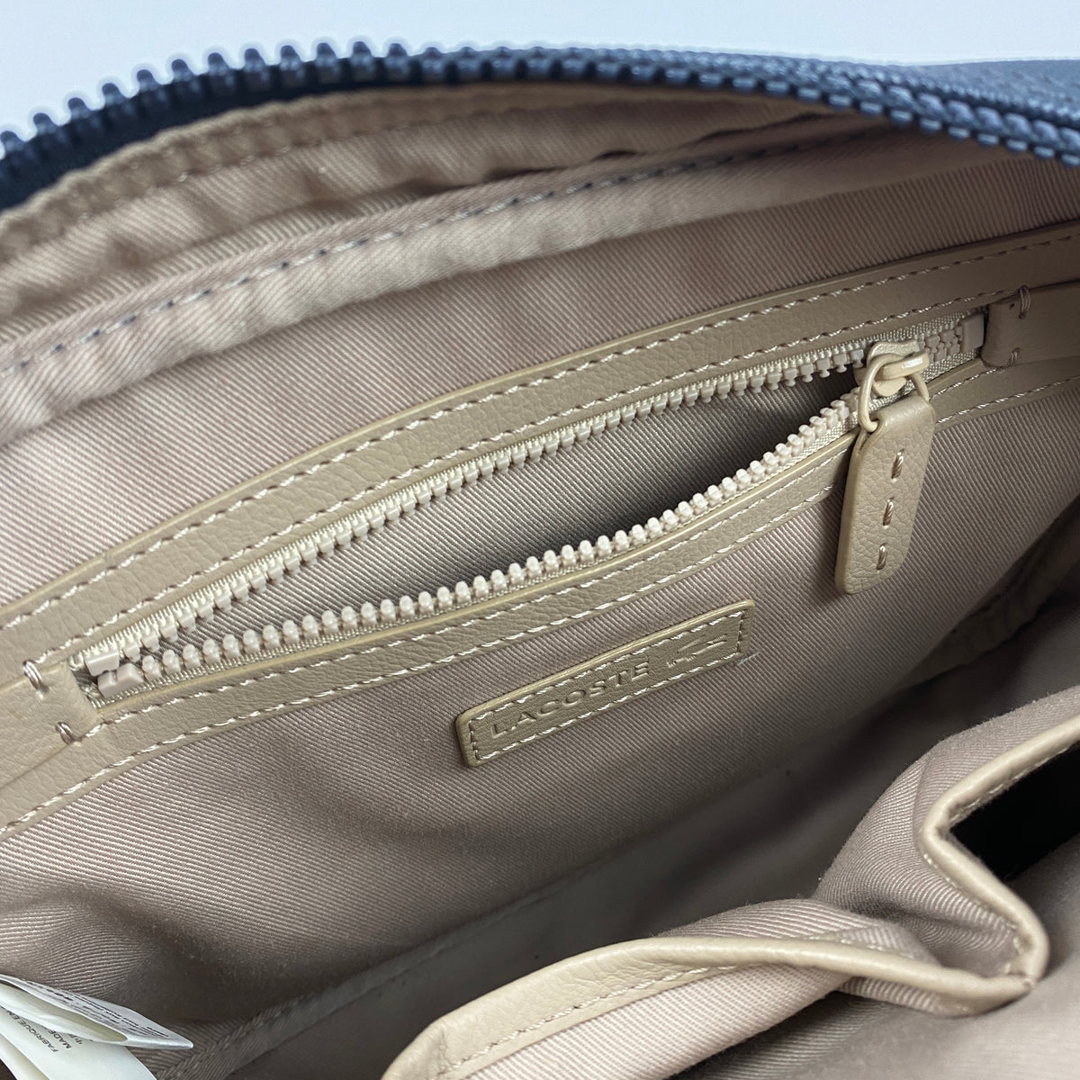 LACOSTE logo shoulder bag