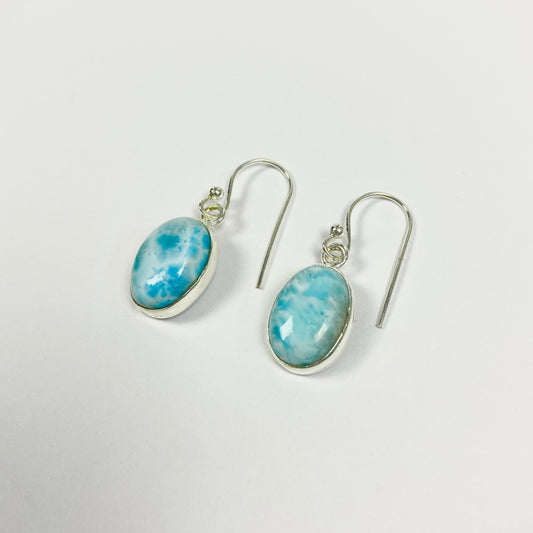 925 Sterling Silber LARIMAR Ohrringe