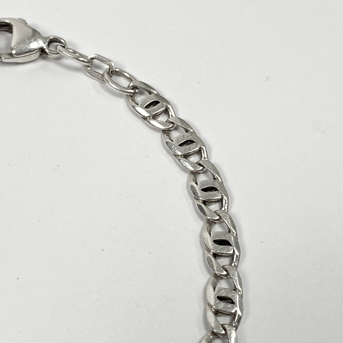 925 Sterling Silver 8-Link Bracelet / Bracelet