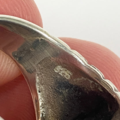 925 Sterling Silver Onyx Stone Ring