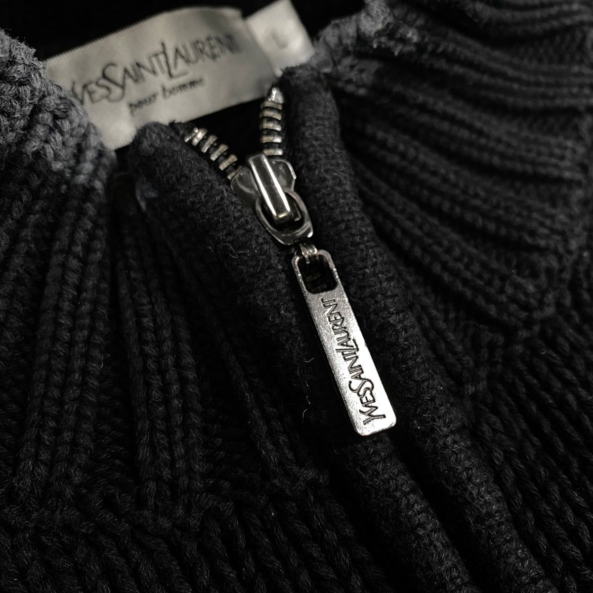 YVES SAINT LAURENT Knit Zip-Sweater