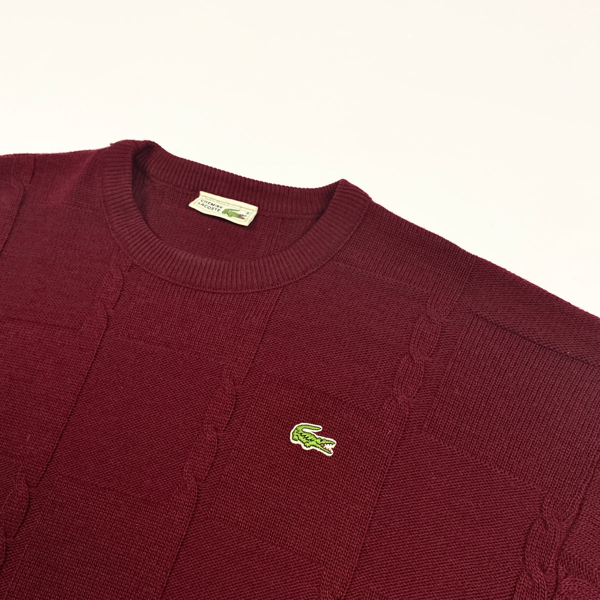 Vintage Lacoste wool knit sweater