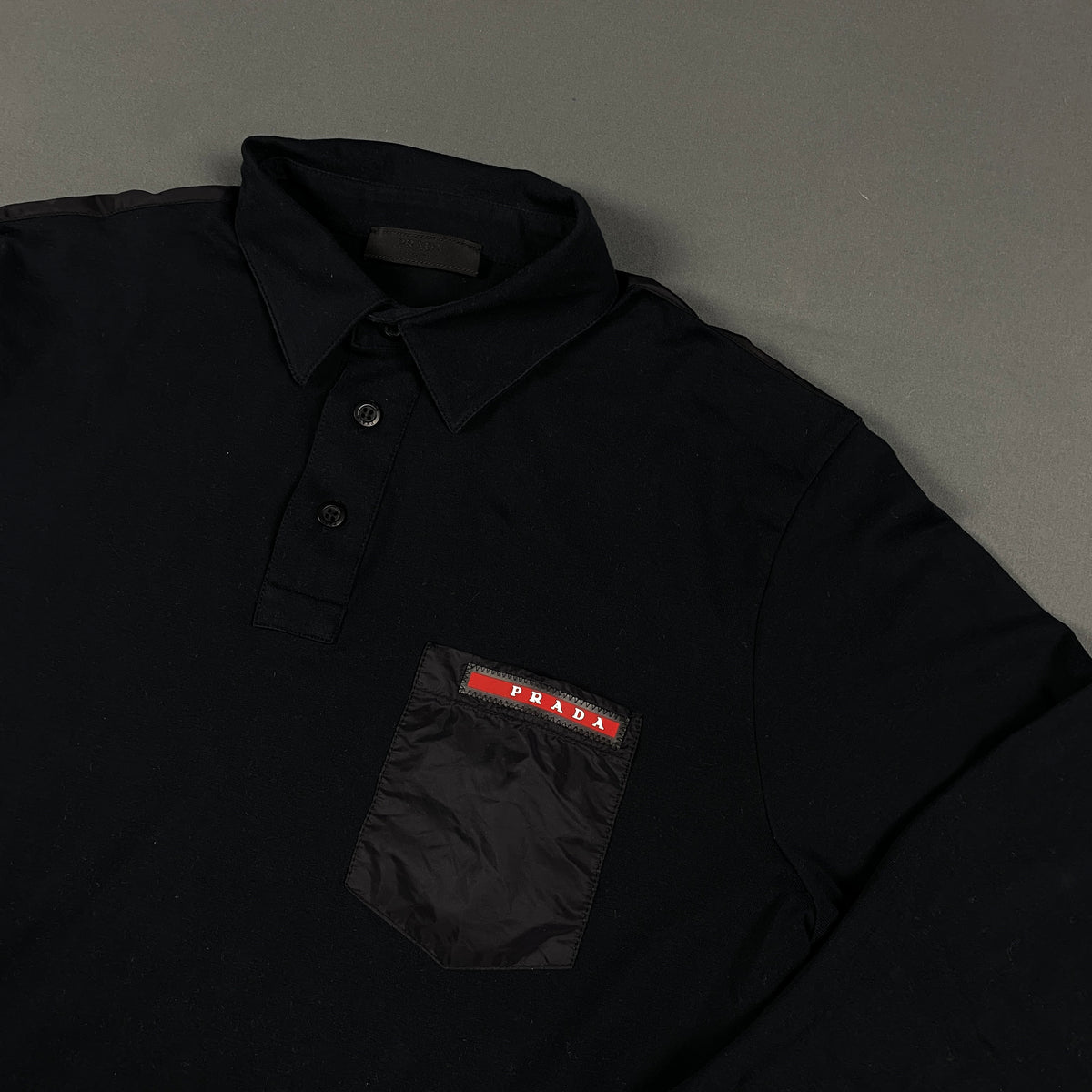 PRADA Linea Rossa Polo Langarmshirt
