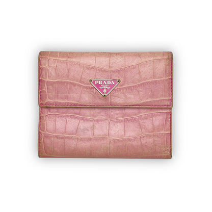 PRADA Alligator Leather Wallet
