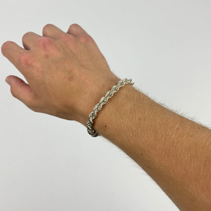925 Sterling Silver Rope Bracelet