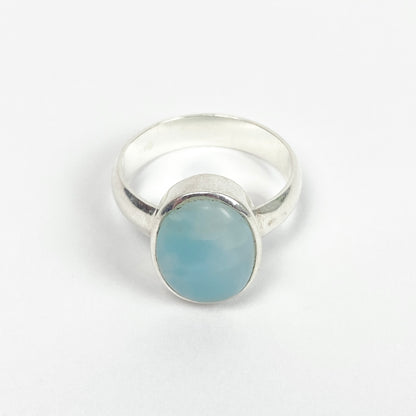 925 Sterling Silver LARIMAR Ring