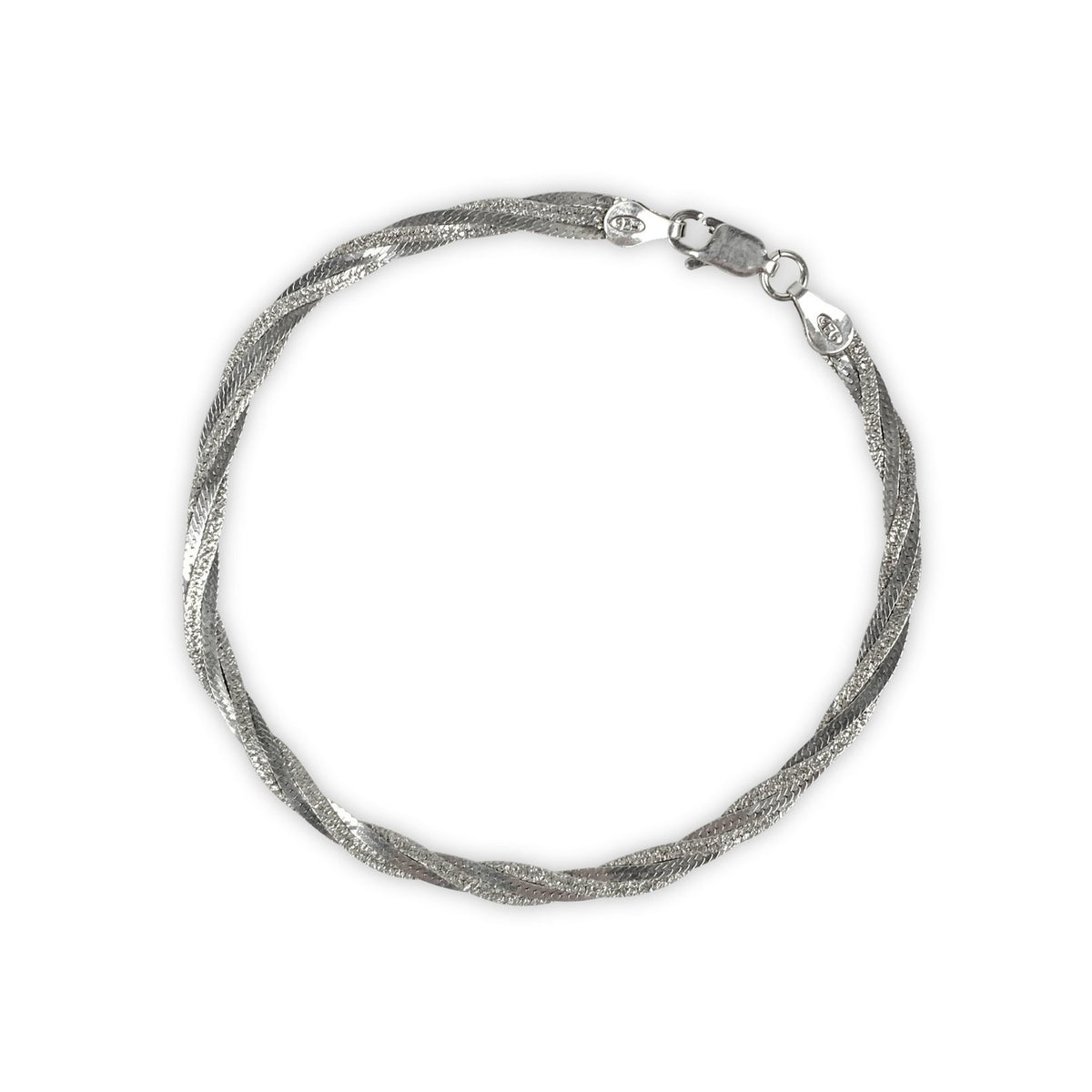 925 Sterling Silver Braided Bracelet