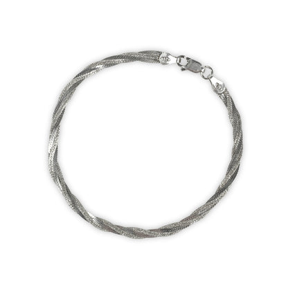 925 Sterling Silver Braided Bracelet