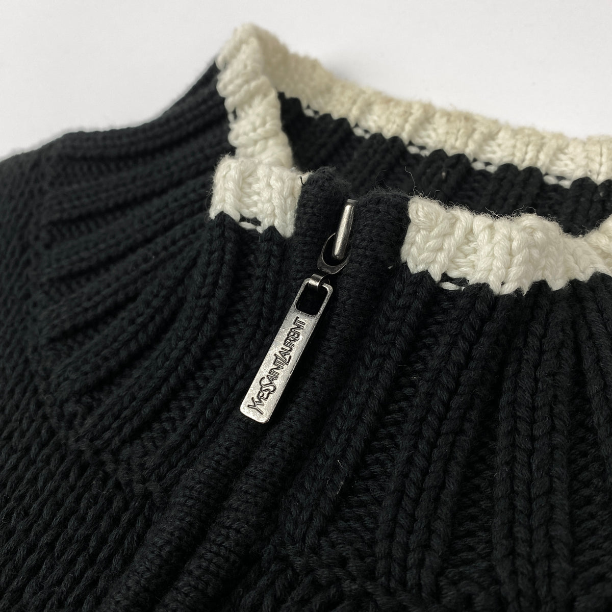 YVES SAINT LAURENT Knit Zip Sweater