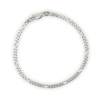 925 Sterling Silber Figaro Armband