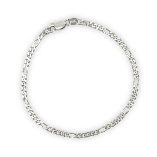 925 Sterling Silber Figaro Armband