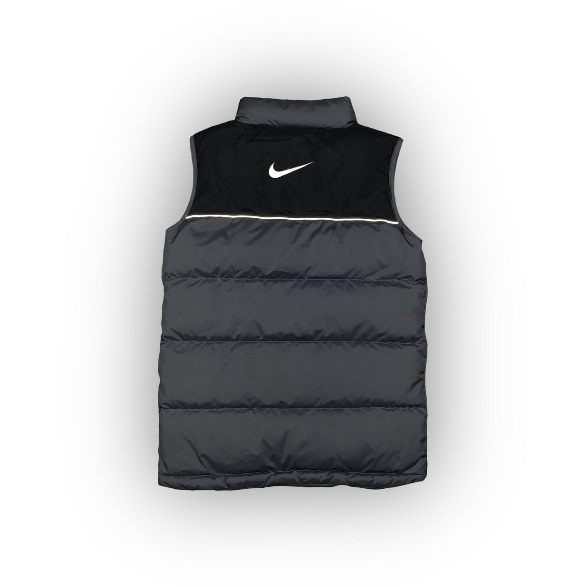Vintage NIKE Reflective Back Swoosh Puffer Vest