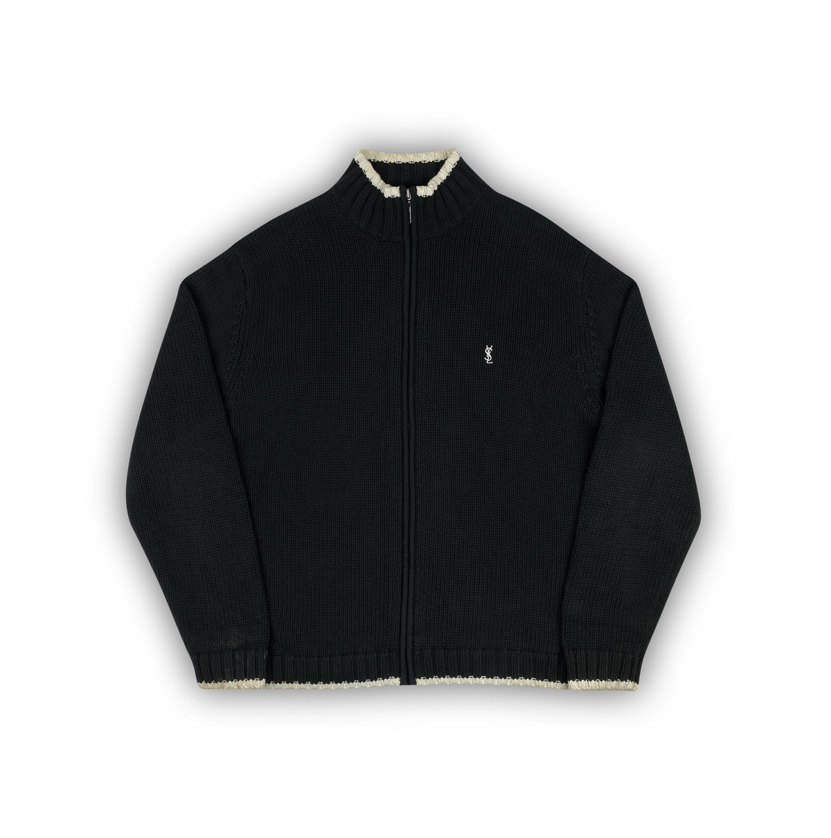 YVES SAINT LAURENT Knit Zip Sweater