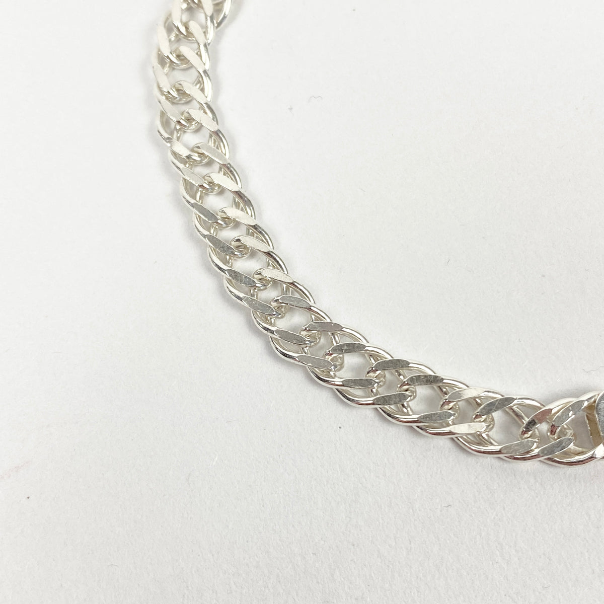 925 Sterling Silver Double Cuban Bracelet