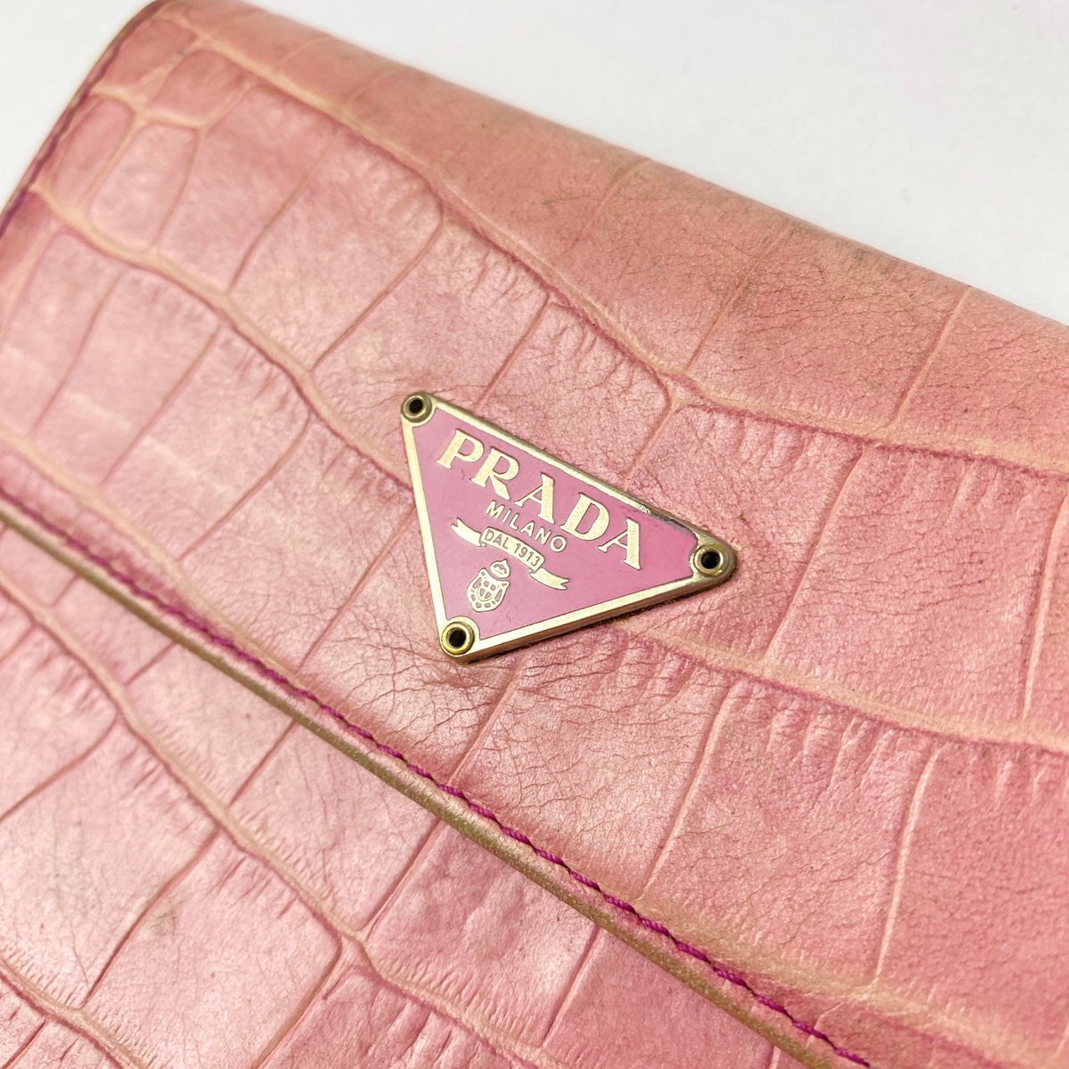 PRADA Alligator Leather Wallet