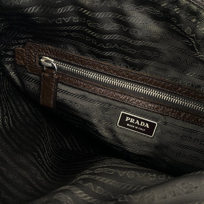 Vintage PRADA Leather Padded Messenger Bag