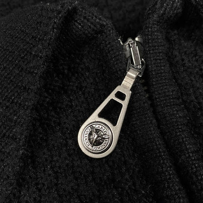 CARLO COLUCCI Half-Zip Knit Sweater