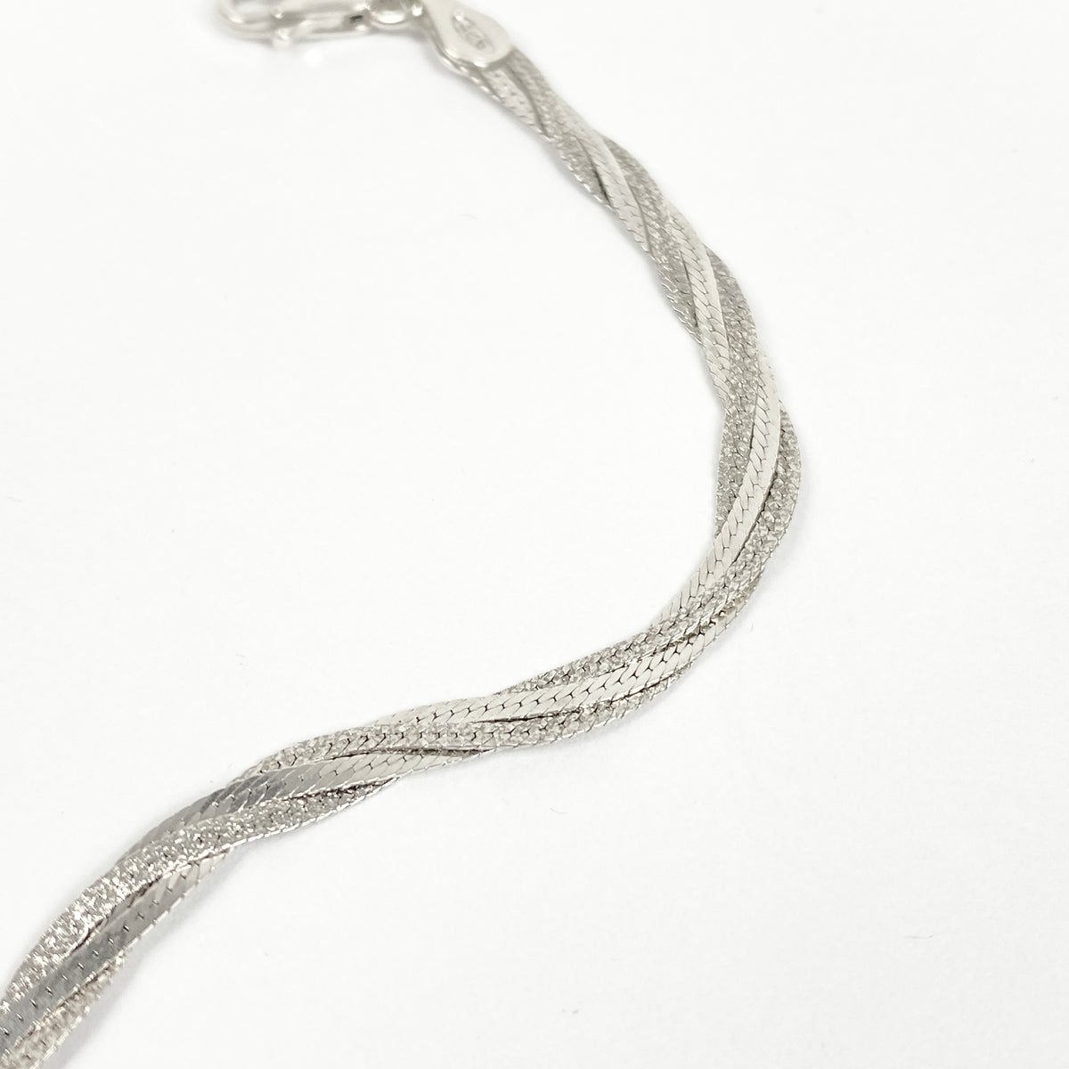 925 Sterling Silver Braided Bracelet