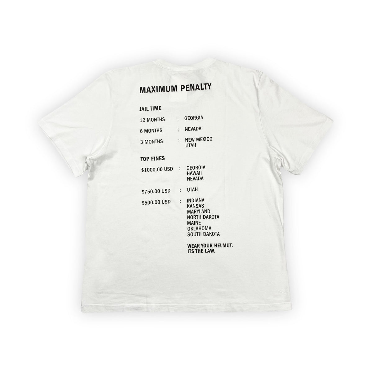 HELMUT LANG Helmut Law's Reflective T-Shirt