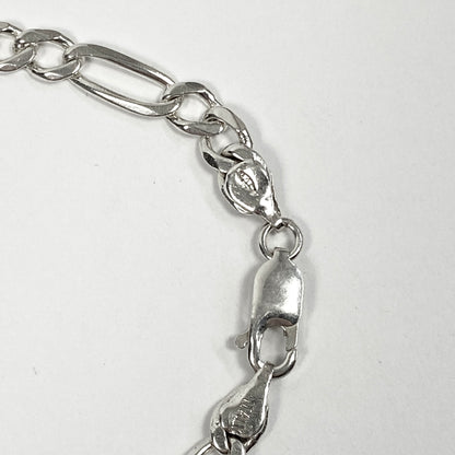 925 Sterling Silber Figaro Armband