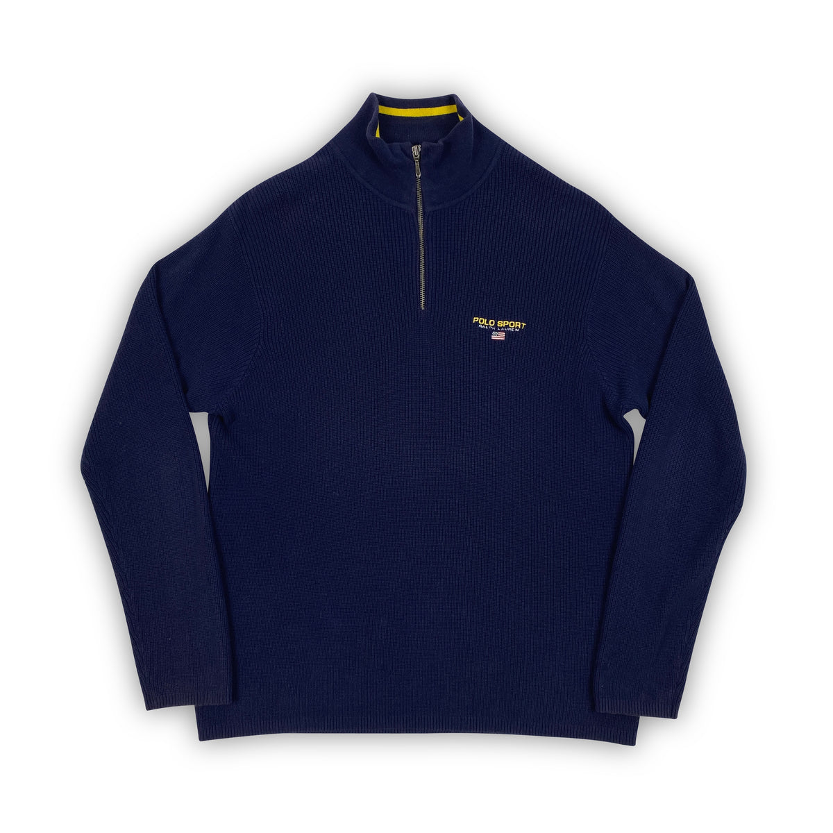 Vintage POLO SPORT Ralph Lauren Wool Knit Half Zip Sweater