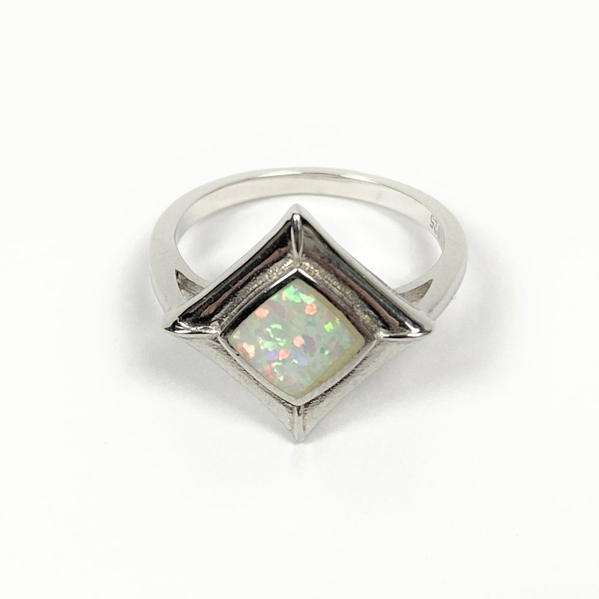 925 Sterling Silver OPAL Ring