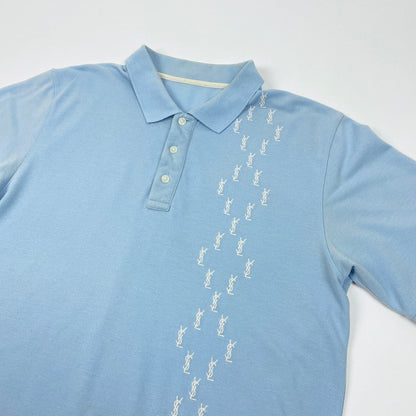 YVES SAINT LAURENT multi logo polo shirt