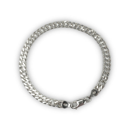 925 Sterling Silver Double Cuban Bracelet