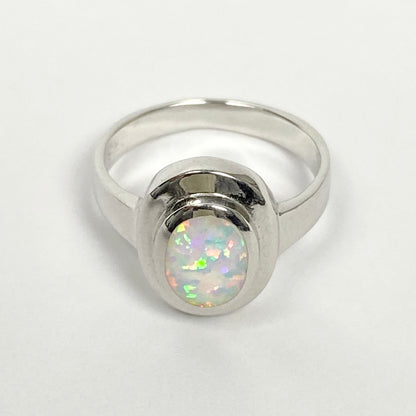 925 Sterling Silver OPAL Ring