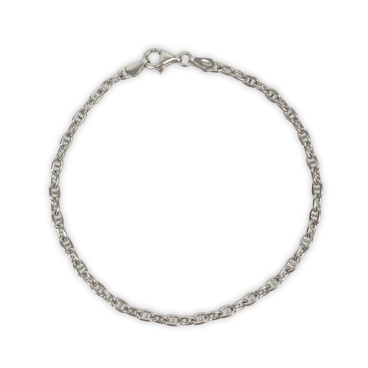 925 Sterling Silber Panzer Armband