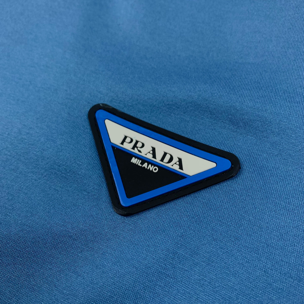 PRADA Rubber Logo T-Shirt • M/L