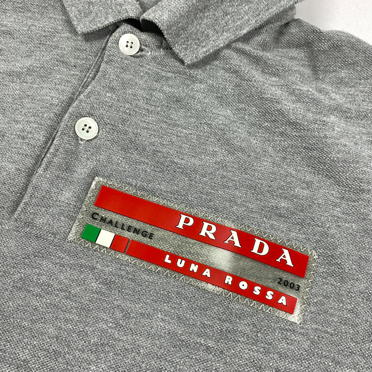 Vintage PRADA Linea Rossa crew polo shirt