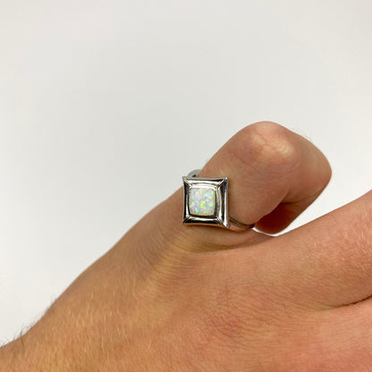 925 Sterling Silver OPAL Ring