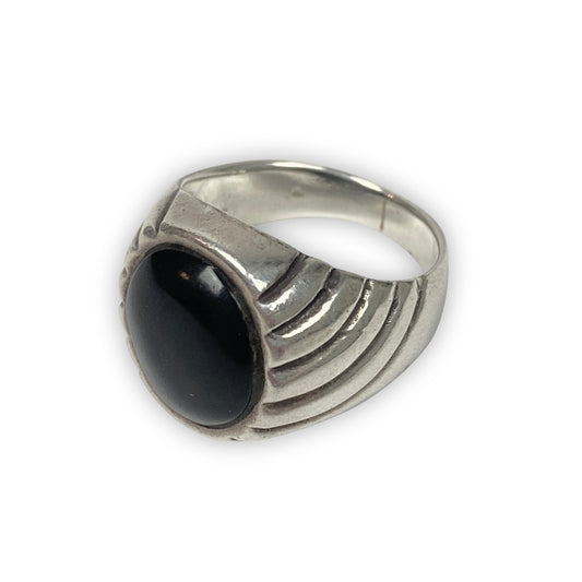 925 Sterling Silber Onyx Stone Ring