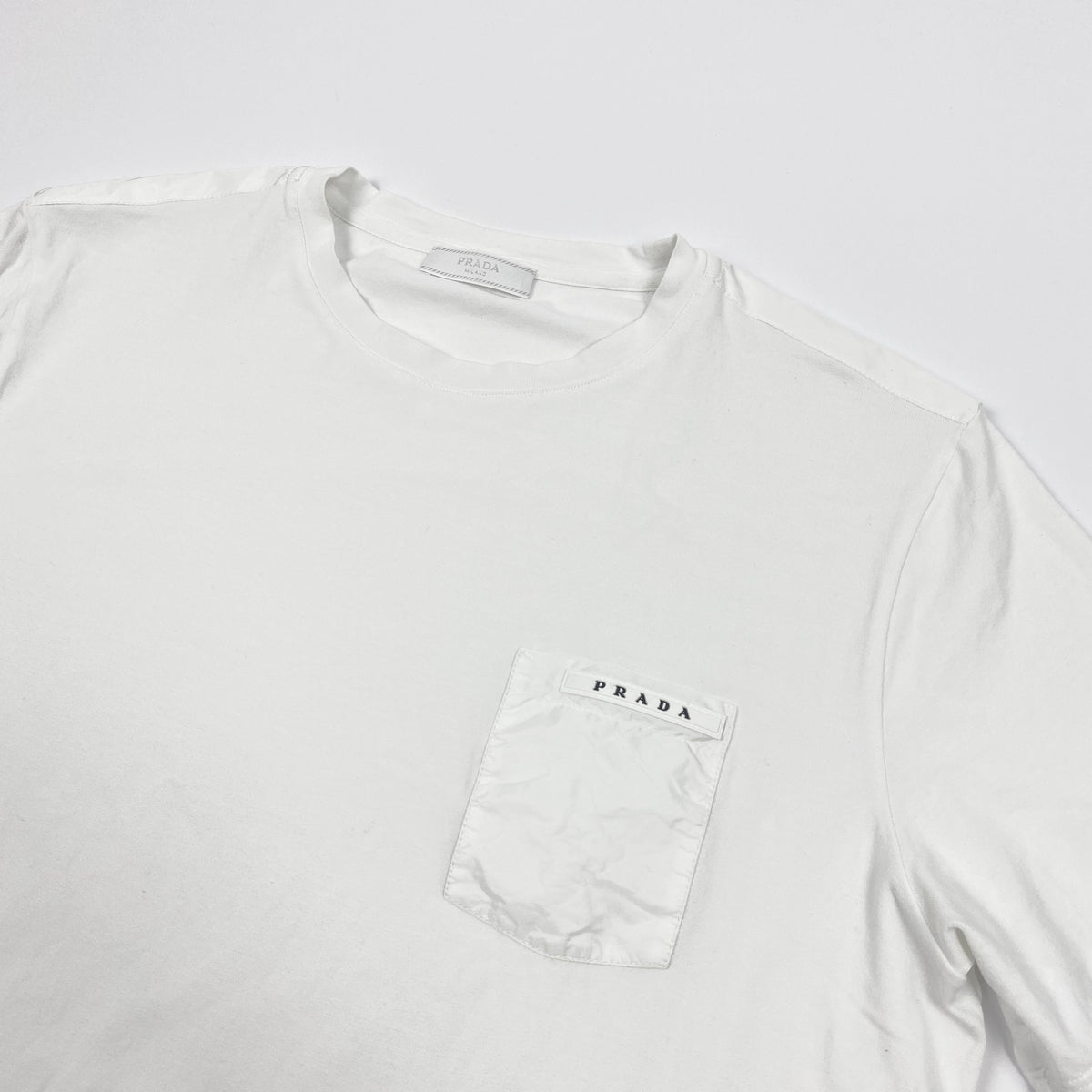 PRADA Linea Rossa Pocket Logo T-Shirt • M/L